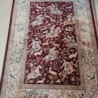 ۳عدد فرش نو نو طرح ابریشم دست بافت مناسب جهیزیه