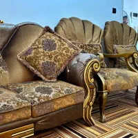 فروش یک دست مبل ۷ نفره به همره عسلی و جلو مبلی|مبلمان خانگی و میز عسلی|مهاجران, |دیوار