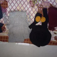 کلاه و شال استفاده نشده ۵مقنعه نخی