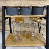 استند ادویه و ظرف روغن پیرکس