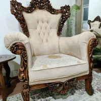 مبل سلطنتی کامل چوب منبت با دست فقط ۲۹م|مبلمان خانگی و میز عسلی|اصفهان, شفق|دیوار