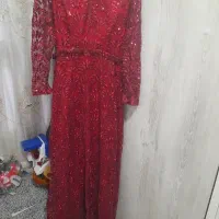 لباس مجلسی رنگ زرشکی