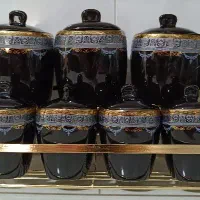 پاسماوری مشکی طلایی