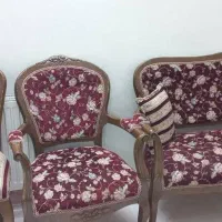 سرویس مبل استیل ۹ نفره به همراه ناهار خوری ۸ نفره