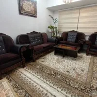 مبل ۷ نفره چرم و پارچه