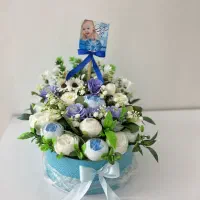 باکس گل نوزادی پسرانه و دخترانه در طرحهای مختلف|گل مصنوعی|نسیم‌شهر, |دیوار