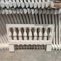 نرده بتنی نرده سنگی پله و‌ سنگ دور باغچه