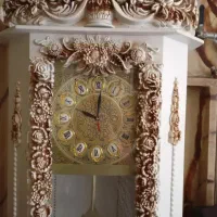 ساعت بوفه چوبی