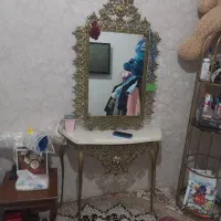 آینه شمعدان برنجی سنگین