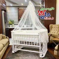 تخت نوزادی و وسایل کاملا نو مناسب سیسمونی