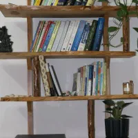 کتاب خانه چوبی|کتابخانه، شلف، قفسه‌های دیواری|طرقبه, |دیوار
