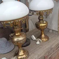 چراغ برنجی شیر نشان قدیمی