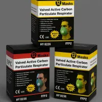 ماسک تنفسی با فیلتر کربن فعال و سوپاپ تنفس آسان