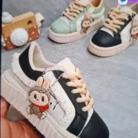 کفش بچه گانه ونس سبز ومشکی