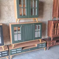 ست آینه کنسول میز تی وی جاکفشی مدل پنجره‌ای|بوفه، ویترین، کنسول|تهران, شهید رجایی|دیوار