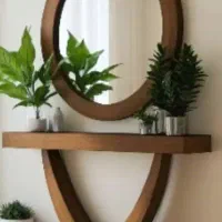 میز بار مدل چمدانی و آیینه کنسول|بوفه، ویترین، کنسول|هشتگرد, کوی بهروز|دیوار