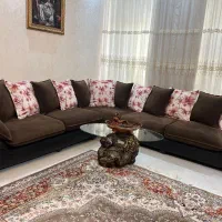 مبل 7 نفره چرم|مبلمان خانگی و میز عسلی|کازرون, |دیوار