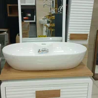 کابین روشویی لوکس وآیینه باکس MDF ضد رطوبت