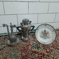 دیس سوییسی، سماور1لیتری برنجی، آفتابه لگن قدیمی