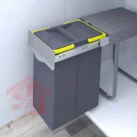 سطل زباله کابینتی  20 لیتری پلاتین 3611
