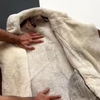 کت چرم بوفالو قهوه ای و مشکی لارج|لباس|تهران, ستارخان|دیوار