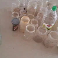بطری پلاستیکی وشیشه ای