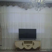 پرده حریر خامه دوزی بهمراه کتیبه نو