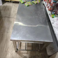 میز کار زیر گریلی استیل ارتفاع 50سانت1/5متری