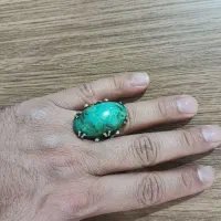 انگشتر فیروزه درشت قدیمی|جواهرات|خرم‌آباد, |دیوار