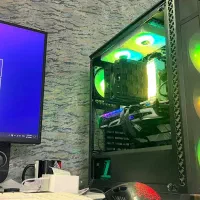 سیستم کامل گیمینگ با مانیتور و گرافیک جدا