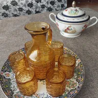 پارچ ولیوان ایتالیایی قدیمی|ظروف سرو و پذیرایی|چهاردانگه (تهران), |دیوار