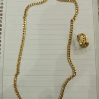 زنجیر گردنی و انگشتر کارتیه