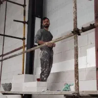 اجرا دیوار هبلکس تبلکس ای ای سی بنا بلوک AAC سوله