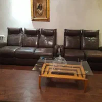 مبلمان راحتی ایتال استیل چرم طبیعی تختخوابشو|مبلمان خانگی و میز عسلی|تهران, ولنجک|دیوار
