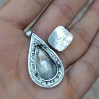 انگشتر و پلاک نقره دست ساز قدیمی