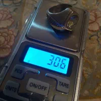 انگشتر نقره با سنگ الماس روسی|جواهرات|تنکمان, |دیوار