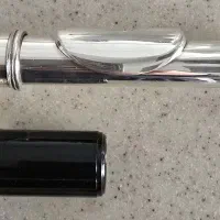 سر ساز کج فلوت کلیددار روکش نقره