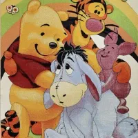 فرش کودک  سه بعدی پاتریس طرح وینی پو