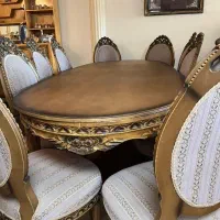 مبل و میز ناهارخوری بسیار لوکس در حد نو|مبلمان خانگی و میز عسلی|تهران, پونک|دیوار