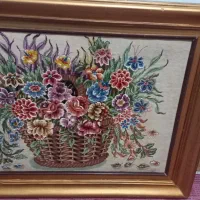 تابلو فرش  دستبافت ابریشمی