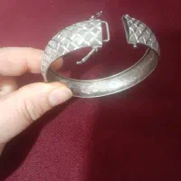 دستبند نقره قفل دار