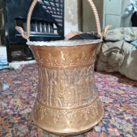 سطل قلم کاری شده مسی