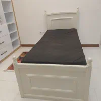 دوعدد تخت خواب  کاملا چوب