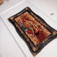 تابلو فرش نخ ابریشم|تابلو فرش|کرمانشاه, |دیوار