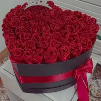 دسته گل روبانی