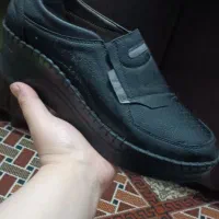 کفش چرم طبی زنانه دور دوزی سایز ۳۸