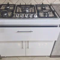 گاز کابینتی طرح فر صفحه ای رومیزی شیشه استیل|اجاق گاز و لوازم برقی پخت‌وپز|مشهد, عامل|دیوار