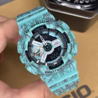 ساعت جیشاک GA-110 با ساعت جهانی