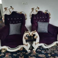 مبل سلطنتی هفت نفره بنفش