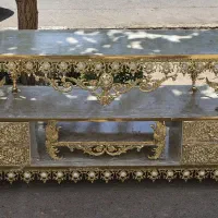 کنارسالنی بوفه ساعت میز تلویزیون برنجی خالص|میز تلفن|مشهد, طلاب|دیوار